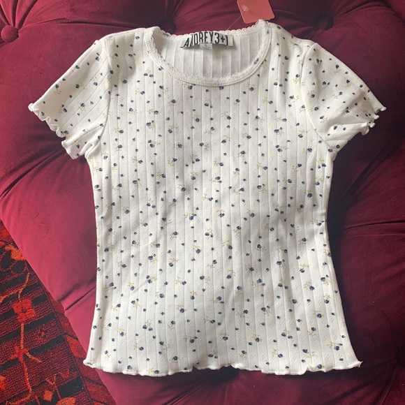 COPY - Super cute floral print baby tee! Super soft, NBW - Picture 1 of 5